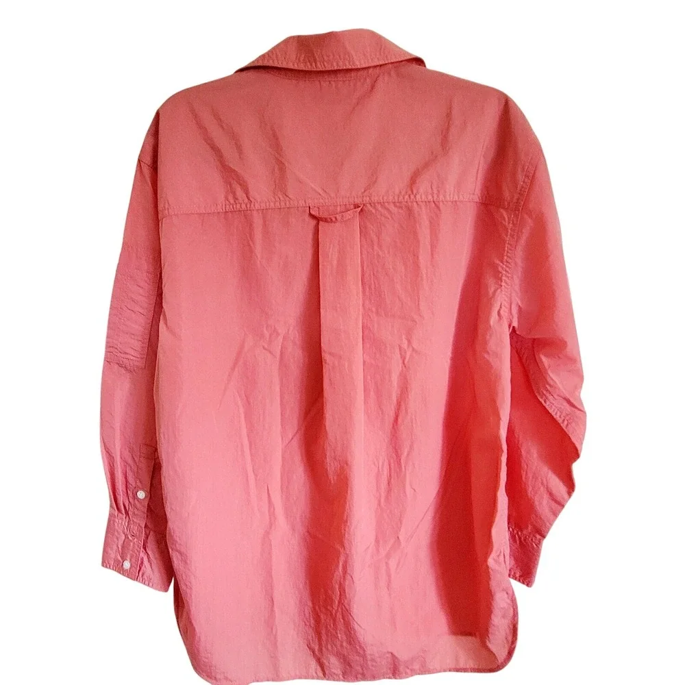 Banana Republic S BR Sport Men Nylon Utility‎ Shirt Coral Pink Small NWT RV $95